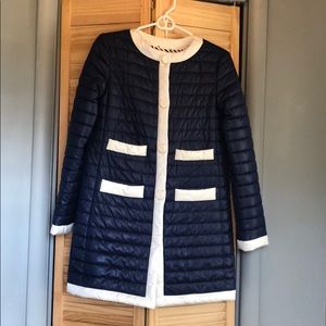 Kate Spade navy women’s coat.